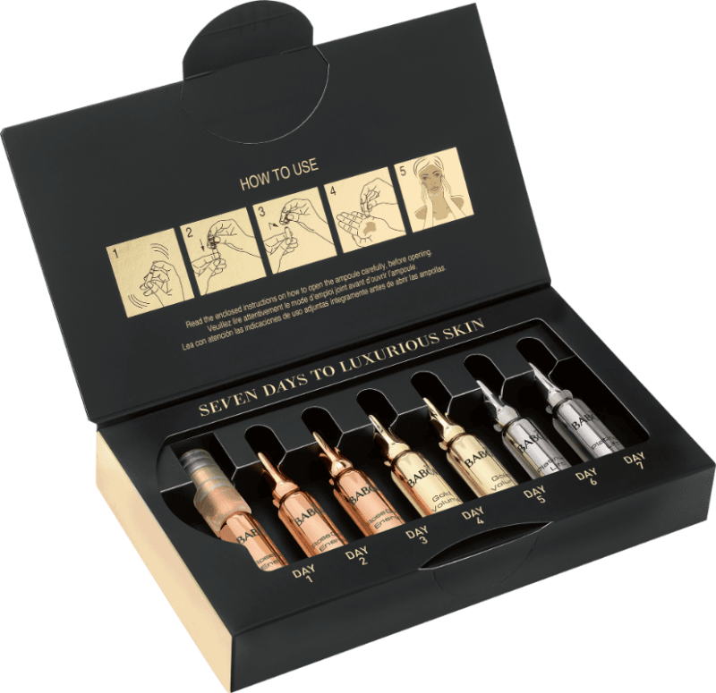 BABOR Prabangi platininių ampulių kolekcija. Ampulės veidui Precious Collection 7 x 2 ml